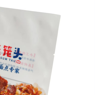 560g Thịt bò Siomai túi màu trắng mờ băng cam ba mặt túi niêm phong túi giữ tươi đông lạnh