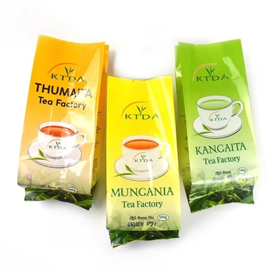 Tùy chỉnh in Laminated 240g 500g chống nước túi nhựa túi đằng sau Seal Foil Food Grade Tea Packaging Bags Side Gusset