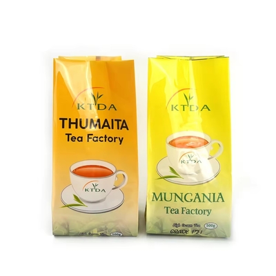 Tùy chỉnh in Laminated 240g 500g chống nước túi nhựa túi đằng sau Seal Foil Food Grade Tea Packaging Bags Side Gusset