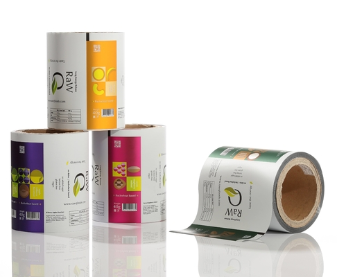 Bản in tùy chỉnh Bao bì thực phẩm linh hoạt Cuộn phim stock cho miếng và lát phô mai gia vị bánh quy bánh quy nước sốt kẹo