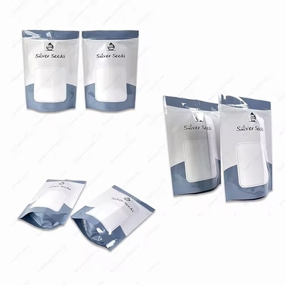 Chất liệu in tùy chỉnh chất lượng thực phẩm Đèn dán sáng chống ẩm Bánh kẹo tự đứng Bánh dán dán đóng gói túi nhựa