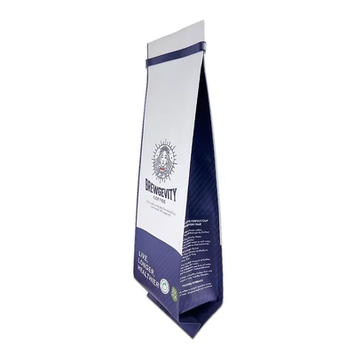 1kg 2kg Laminated Side Gusset Pouch Logo tùy chỉnh in túi bột cà phê với Tin Tale