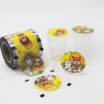 Bộ phim niêm phong chai bong bóng tùy chỉnh Bộ phim niêm phong giấy cho cốc giấy PP