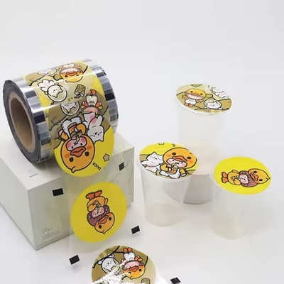 Bộ phim niêm phong chai bong bóng tùy chỉnh Bộ phim niêm phong giấy cho cốc giấy PP