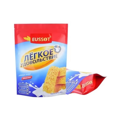 Chất in tùy chỉnh Biodegradable Aluminized Foil Proof Cookie Packaging Kraft Paper Stand Up Ziplock Poch Bags