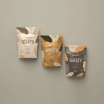 Bao bì chất lượng thực phẩm có thể đóng lại Stand up pouch Matt Surface Zipper Bag With Valve Foil Ziplock Coffee Bag