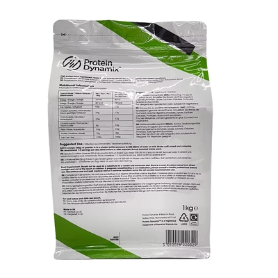 Protein hoạt tính Plus Aluminium Foil pouch Custom Printed Stand Up Whey Protein Powder Packaging Bags Pouch With Zipper