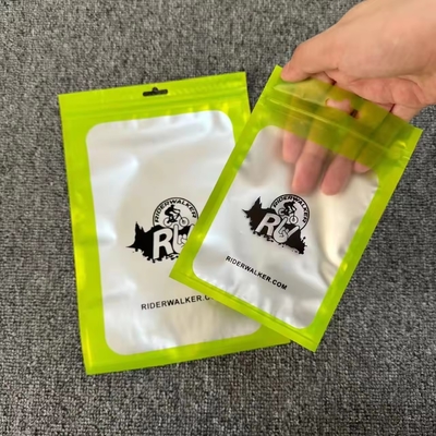 100 miếng Mylar chống mùi túi có thể đóng lại với cửa sổ rõ ràng khóa khóa khóa trang sức túi nhựa trong suốt
