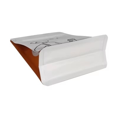 Tái chế tùy chỉnh in phẳng dưới 250g 1lb đậu cà phê túi van bên Gusset bên bao bì