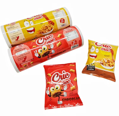 Bao bì in nhựa túi sơn nóng thực phẩm đồ ăn nhẹ túi BOPP PET nhôm CPP PE khoai tây chip niêm phong cuộn phim