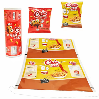 Bao bì in nhựa túi sơn nóng thực phẩm đồ ăn nhẹ túi BOPP PET nhôm CPP PE khoai tây chip niêm phong cuộn phim