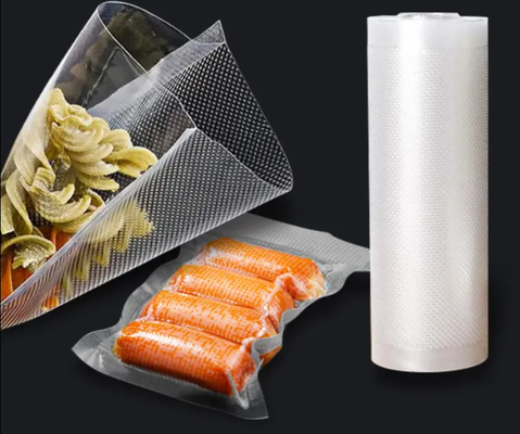 Trong kho túi chân không nylon ẩm chống nhiệt dấu chân không lưu trữ túi niêm phong thực phẩm đóng gói túi chân không