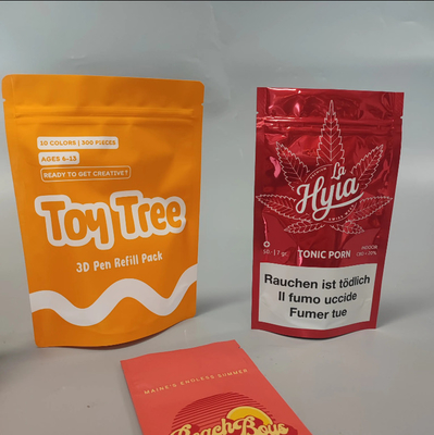 Lông nhôm túi mỹ phẩm tùy chỉnh in Mylar Ba mặt niêm phong túi cho mặt nạ Fical đóng gói túi Mylar