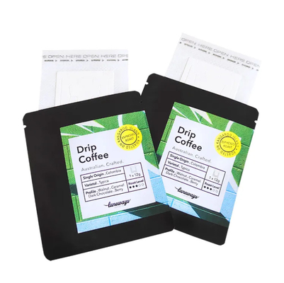 Digital in 3 mặt niêm phong túi phẳng pouch pouch cho nước nhỏ giọt cà phê bộ lọc bao bì treo tai túi cà phê