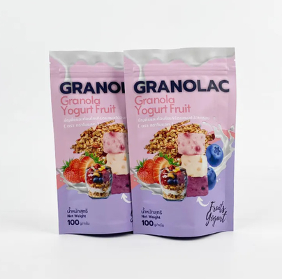 Logo tùy chỉnh Doy Pack Đứng lên túi Thực phẩm Hộp đóng gói linh hoạt Nhà sản xuất Zip Lock Đứng lên túi