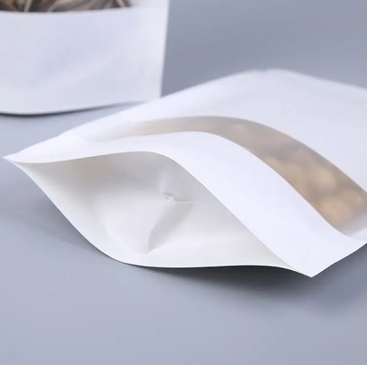 Cá nhân hóa tái chế thực phẩm giấy nhựa đứng lên túi với logo tùy chỉnh