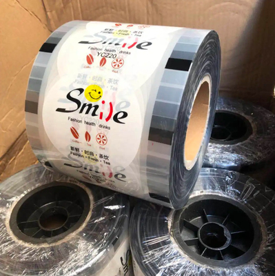 Custom Clear Boba Tea Cup Packaging Roll Plastic Bubble Sealing Film For Coffee Wine Soda Mineral Water Whisky Các loại rượu vang có thể được sử dụng