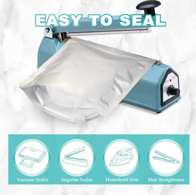 Tùy chỉnh in Matt Foil nhựa thực phẩm đóng lại bao bì túi nhôm Zipper đứng lên túi với zipper