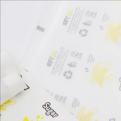 Nhập gói thực phẩm nhựa tùy chỉnh bán buôn Laminated Roll Film Sugar Paper Sachet Bộ phim đóng gói tự động