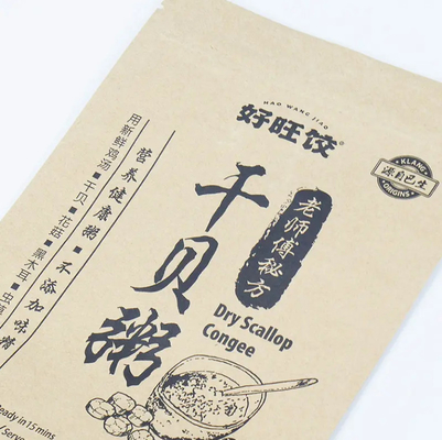 Dải nhôm niềng niềng cao đứng lên túi với niêm phong nhiệt Kraft giấy PET PE nhựa cho bao bì thực phẩm