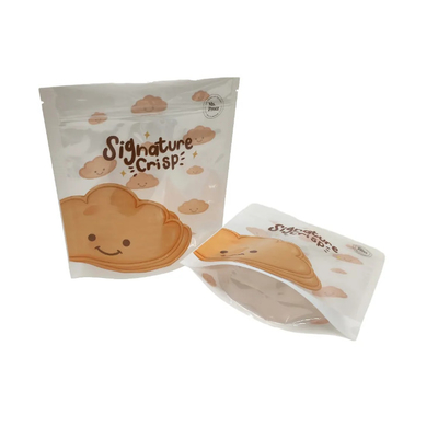 Bao bì bánh quy bằng nhựa được in theo yêu cầu với Ziplock Chips Plantain Cookie Package Bag