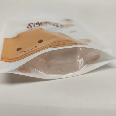 Bao bì bánh quy bằng nhựa được in theo yêu cầu với Ziplock Chips Plantain Cookie Package Bag