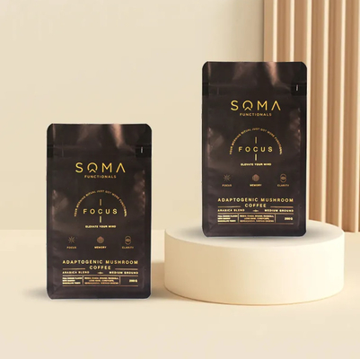 Custom Zipper Powder Flat Bottom Pouch Food Nuts Storage Pouches Clear Zip Lock Self Sealing Packaging Bag Side Gusset Pouch (Bài đóng khóa khóa tự niêm phong)