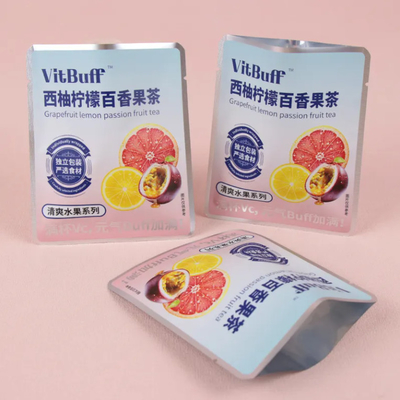 Custom nhỏ nhiệt niêm phong ba mặt niêm phong trái cây matte túi trà rỗng túi trà túi cho trà độ ẩm chống khóa túi