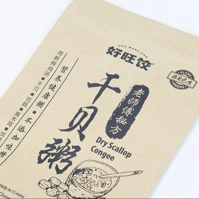 Dải nhôm niềng niềng cao đứng lên túi với niêm phong nhiệt Kraft giấy PET PE nhựa cho bao bì thực phẩm