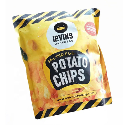 Chips khoai tây đóng gói tùy chỉnh Ziplock đứng lên nhựa nhôm nhựa thực phẩm gói túi túi cho bánh quy ăn nhẹ