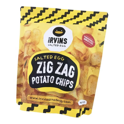 Chips khoai tây đóng gói tùy chỉnh Ziplock đứng lên nhựa nhôm nhựa thực phẩm gói túi túi cho bánh quy ăn nhẹ