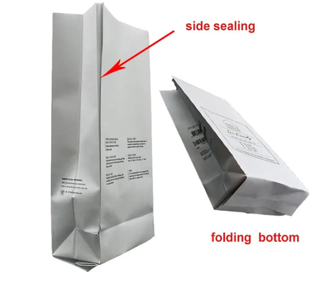 Nhựa nhôm in tùy chỉnh có thể tái sử dụng Zipper một cách van bên bền vững Gusset cà phê trà thực phẩm túi đóng gói nhựa