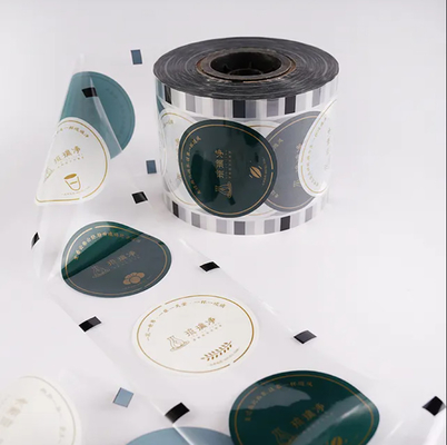 Custom dùng một lần bong bóng chai Cup niêm phong phim chất lượng cao Custom niêm phong phim cho sữa tách trà