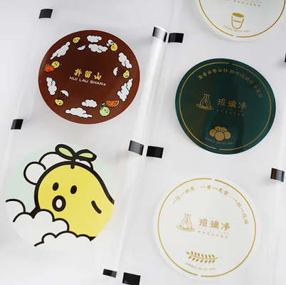 Custom dùng một lần bong bóng chai Cup niêm phong phim chất lượng cao Custom niêm phong phim cho sữa tách trà