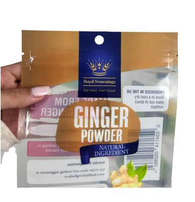 Thẻ in tùy chỉnh Laminated 3 bên Seal túi nhựa gia vị gia vị Thẻ ăn được đóng gói Ziplock Mylar Bag