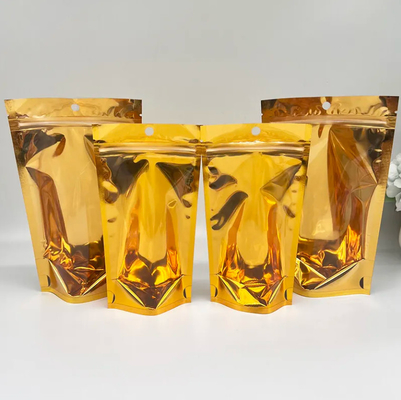 New Transparent PE Plastic Stand-Up Zipper Bag With Silver Gravure Printing Food Packaging For Sugar And Jelly (Thông gói thực phẩm trong đường và kẹo)