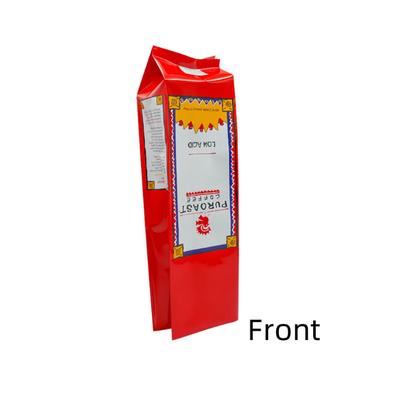 Hàng hóa bán buôn tùy chỉnh có thể đóng lại bên túi gusset cho đóng gói đồ ăn kẹo và hạt cà phê