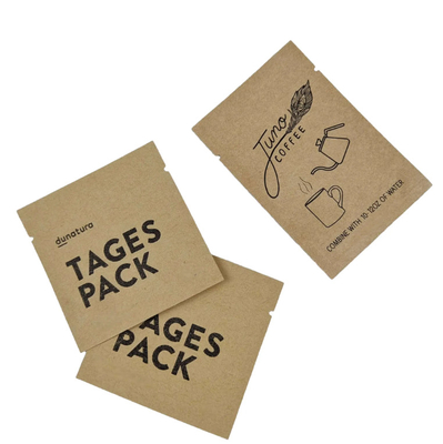 Ba mặt niêm phong túi nhỏ Biodegradable tùy chỉnh in túi cho cà phê trà kẹo đồ ăn nhẹ bao bì thực phẩm túi mẫu