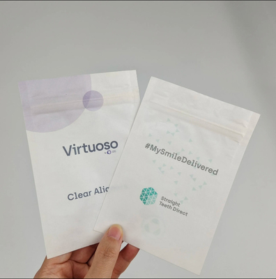 Ba mặt niêm phong túi nhỏ Biodegradable tùy chỉnh in túi cho cà phê trà kẹo đồ ăn nhẹ bao bì thực phẩm túi mẫu