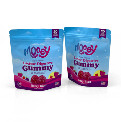 Thẻ in tùy chỉnh chống ẩm Mylar Stand-Up pouch Thẻ niêm phong Zipper For Candy Tea Gift Nut Packaging