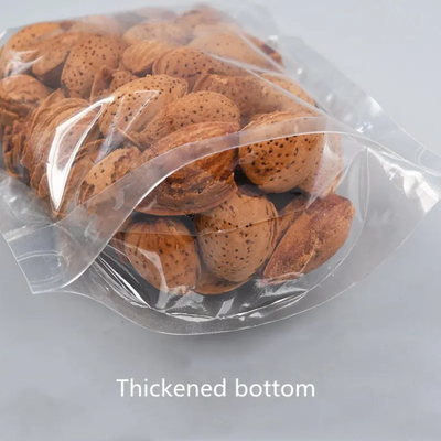 Thực phẩm Ziplock rõ ràng ấn bản tùy chỉnh đứng lên túi zip khóa đóng gói túi nhựa trong suốt với zipper