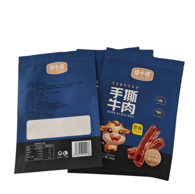 PET / VMPET / PE Matte Vertical Zipper Bag With UV Printing High For Barrier Design Tính năng chất lượng thực phẩm
