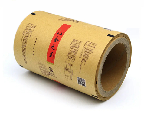 Bao bì giấy kraft tùy chỉnh và cuộn phim nhựa cho bánh quy trà, khoai tây chiên thực phẩm - phân hủy sinh học và chất lượng thực phẩm