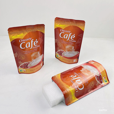 Túi khóa zip tùy chỉnh bán buôn Túi nhôm lá đứng với khóa kéo Túi đóng gói thực phẩm Túi đóng gói thực phẩm có khóa kéo