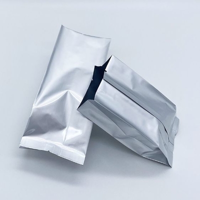 Túi bột nhôm PE chống ẩm bán buôn, ép nhiệt, có vách hông, túi hút chân không, lá nhôm để lưu trữ