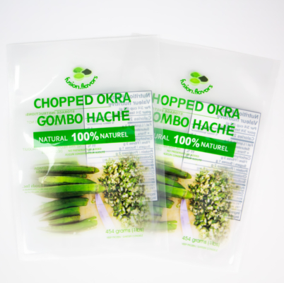 in kỹ thuật số tùy chỉnh trong suốt 1 pound cắt Okra bao bì túi nhựa rau túi chân không