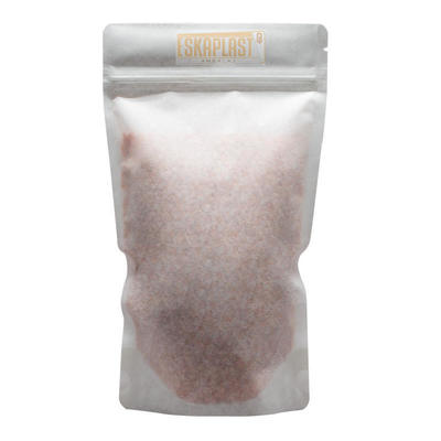 Túi da bò trắng (Túi đứng) có cửa sổ nhỏ, Khóa kéo in theo yêu cầu, Túi đứng giấy Kraft/Túi đựng thực phẩm