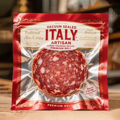 Logo tùy chỉnh 3 mặt niêm phong Bao bì nhựa Lưu trữ thực phẩm Mylar túi niêm phong chân không Cá bao bì thực phẩm túi chân không với logo