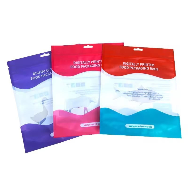 Chiếc túi khóa Zip Mylar in Chiếc túi đóng gói đồ ăn nhẹ Chiếc túi đứng cho đồ ăn nhẹ Chiếc túi đóng gói hình toàn phần tái sử dụng