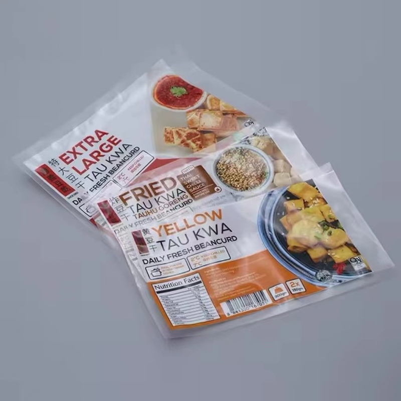 Thùng đóng gói thực phẩm in tùy chỉnh Thùng niêm phong ba mặt Thùng đóng gói nylon Thùng thực phẩm đông lạnh từ bánh ngô Tôm hải sản